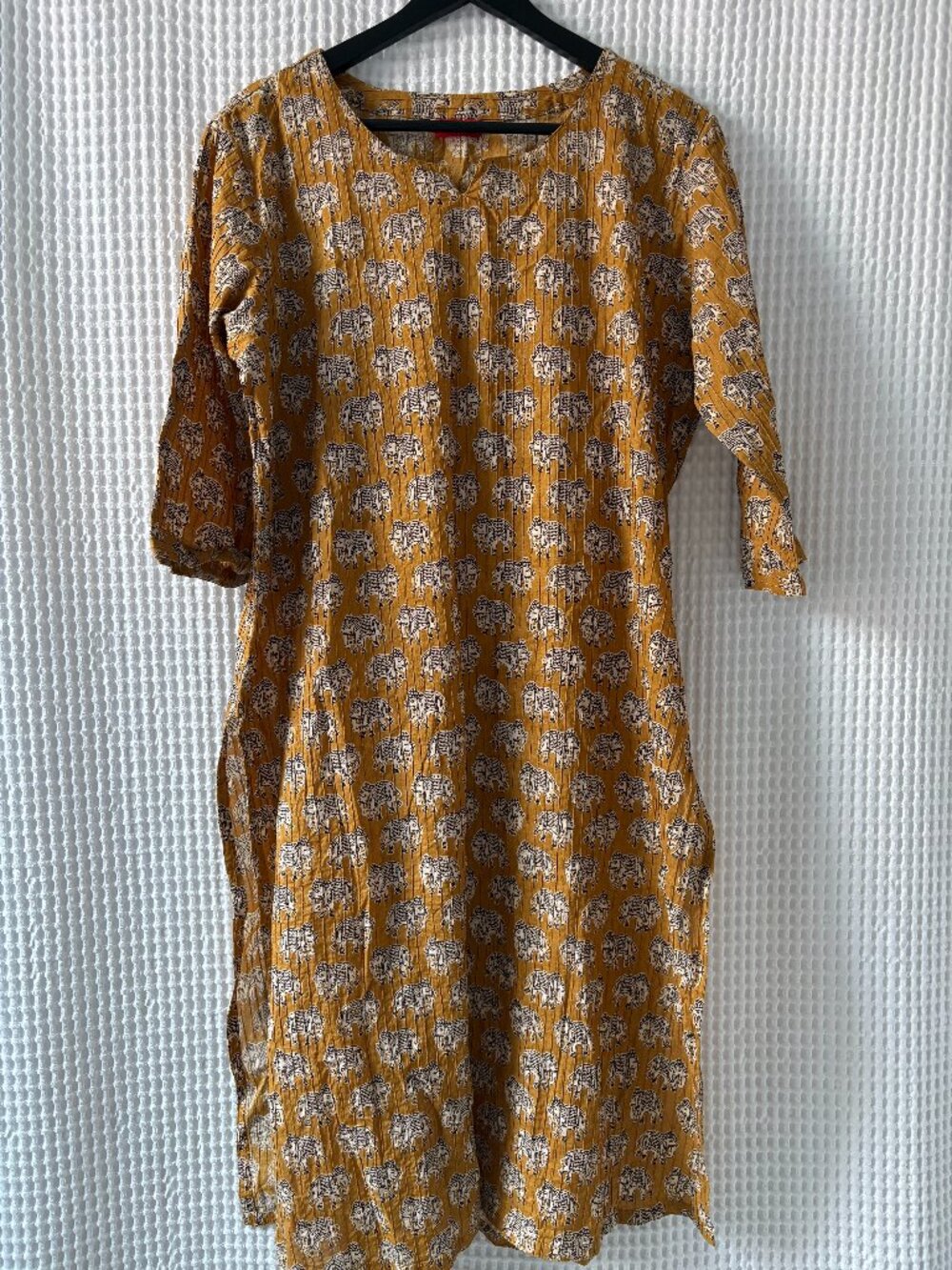 Arriba long lightweight elephant print women's kurta size XXL
